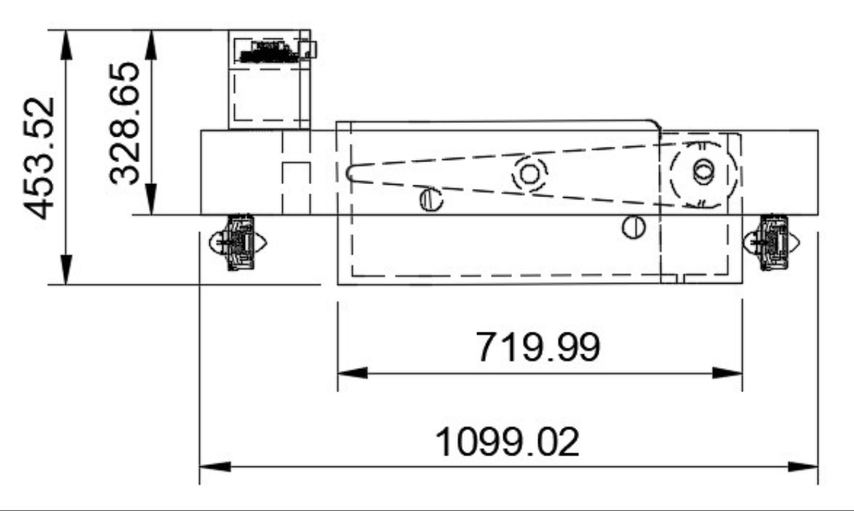 Technical dimensions side view