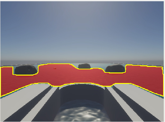Water segmentation mask